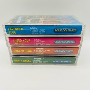 4 Rock N Roll Solid Gold Hits Cassette Tapes Vol. #3 #12 #15 And #20 New Sealed